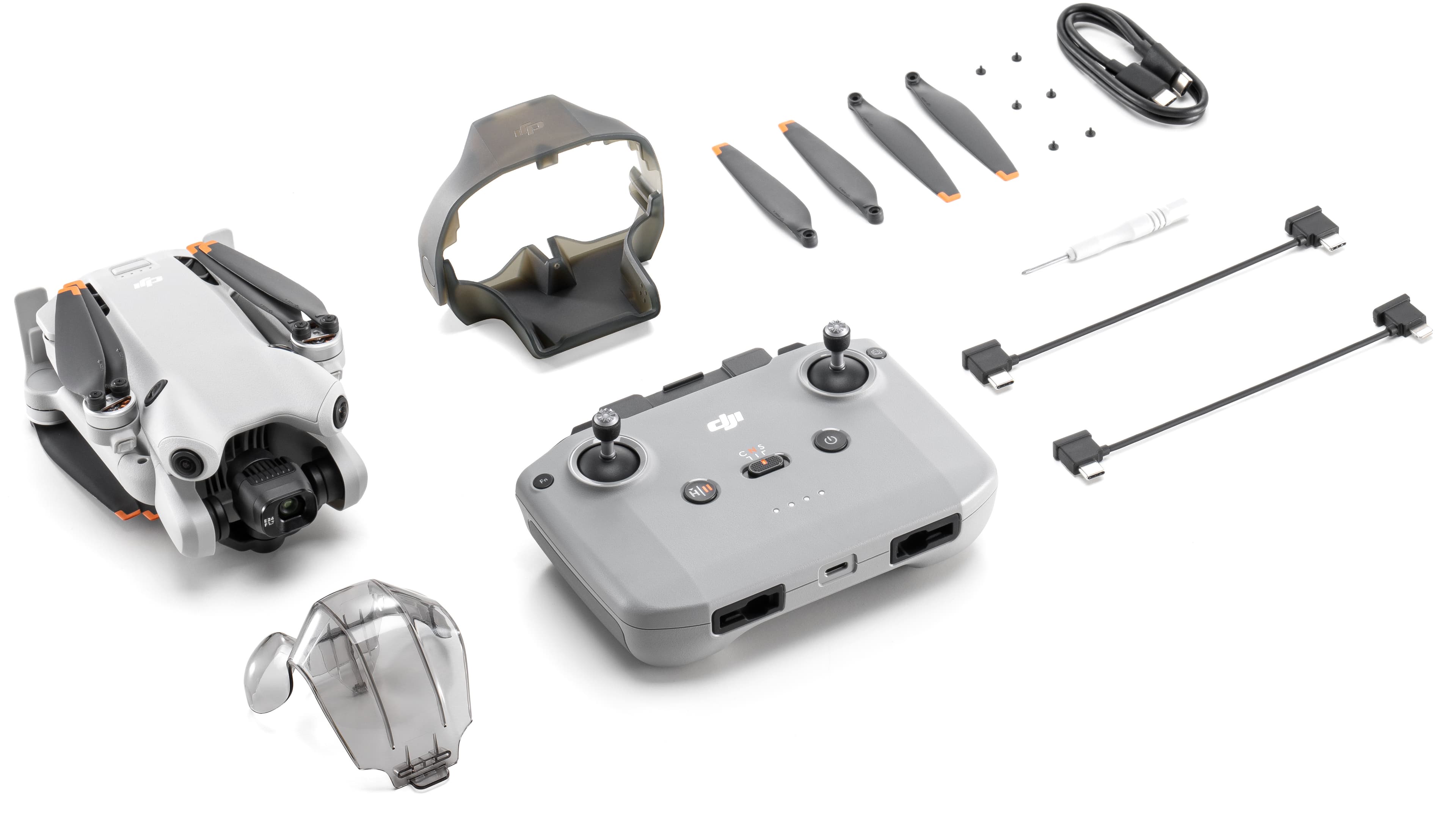 DJI Mini 4 Pro (DJI RC-N2) - Vad följer med i lådan