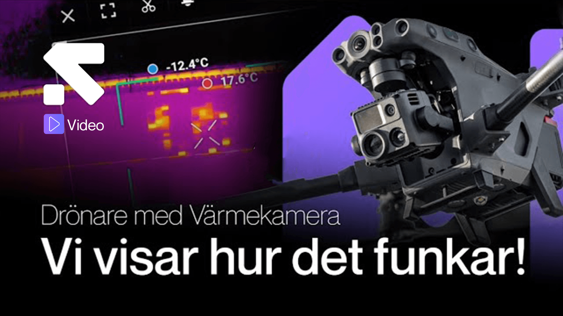 Bannerbild: Termografering med Drönare: Kombinera flygfoto med värmekameror!