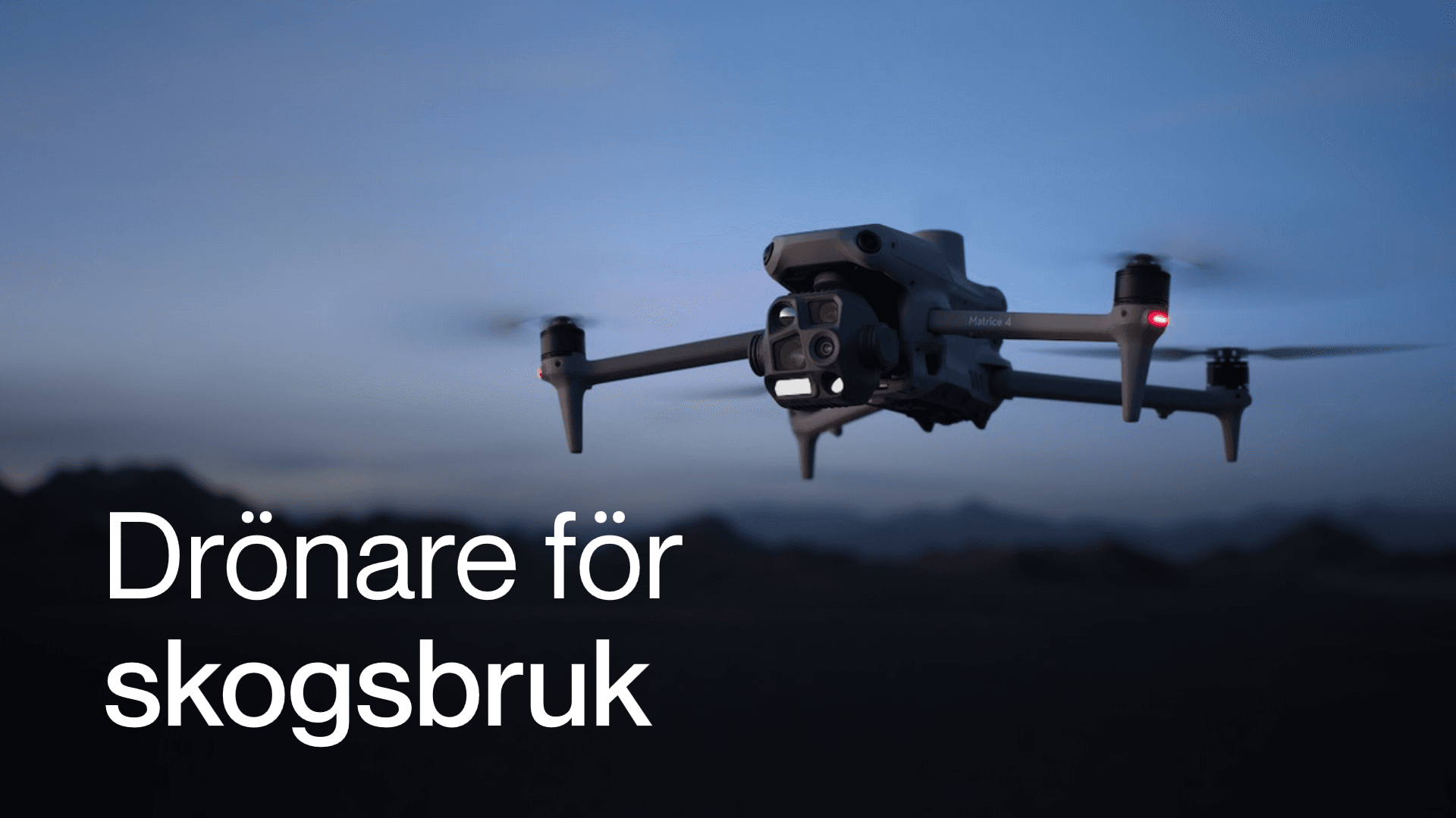 Drönare med värmekamera för skogsbruk och miljöövervakning