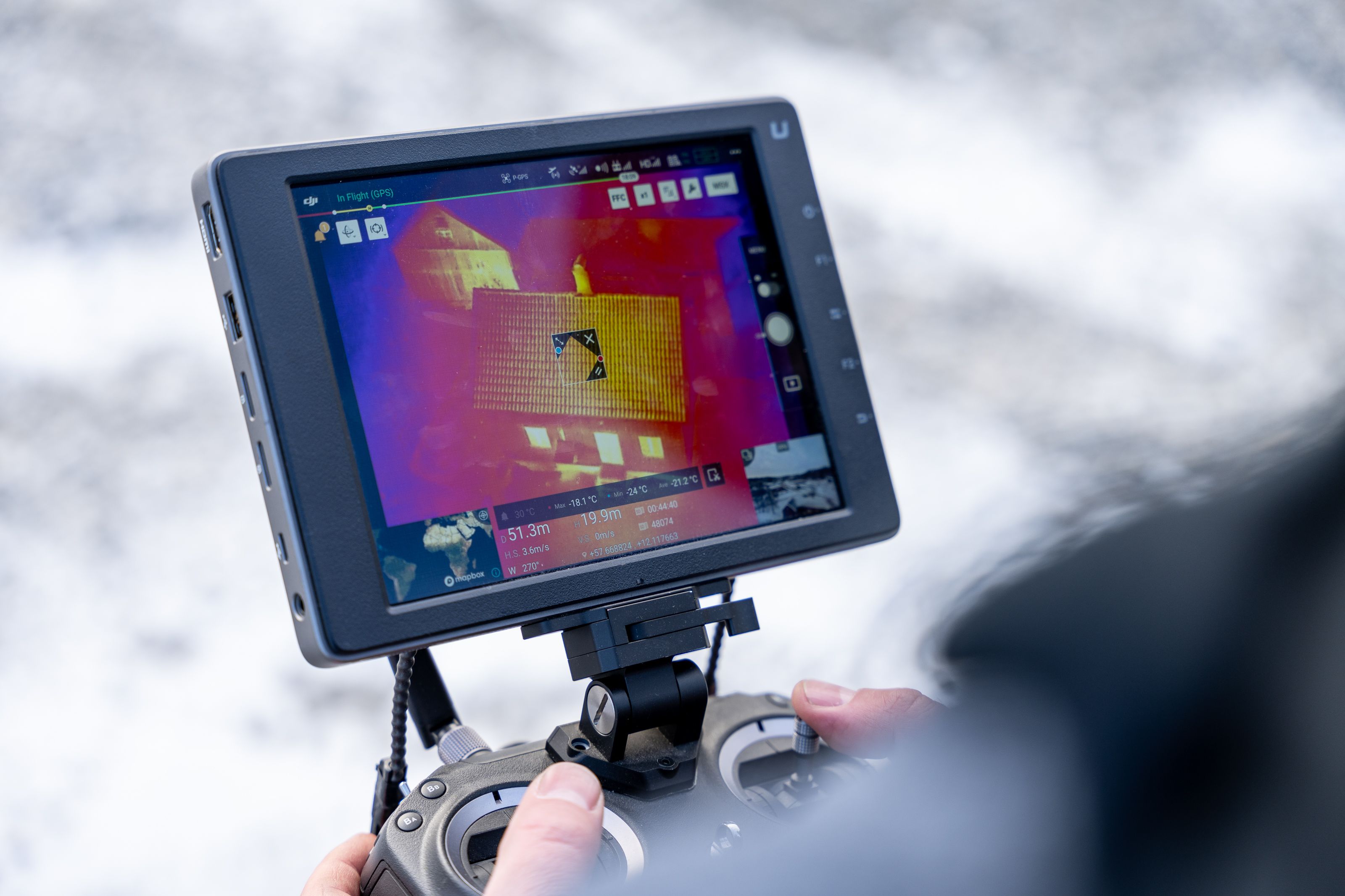 Värmekamera och drönare