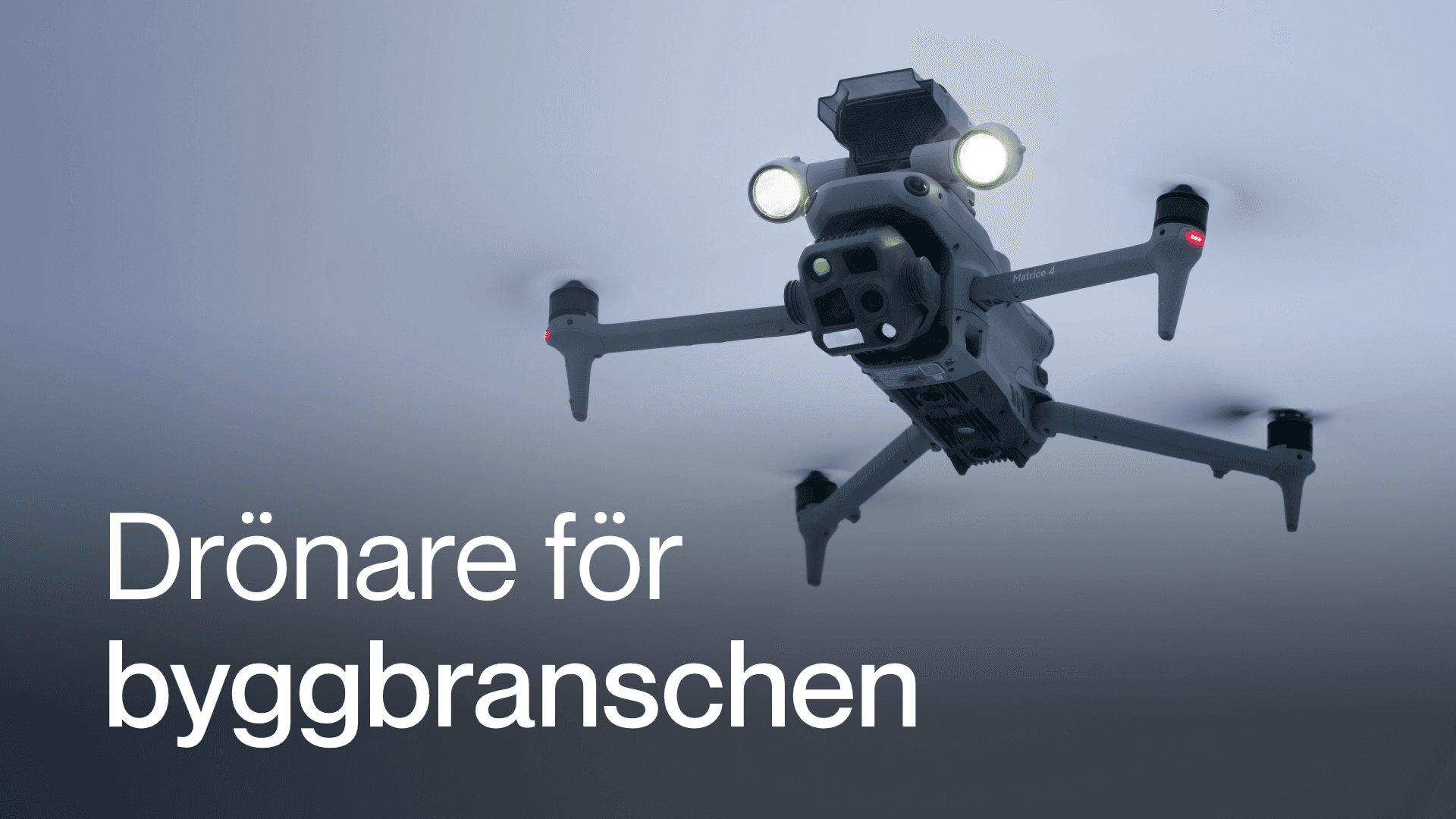 Drönare med värmekamera för bygg- och fastighetsinspektioner