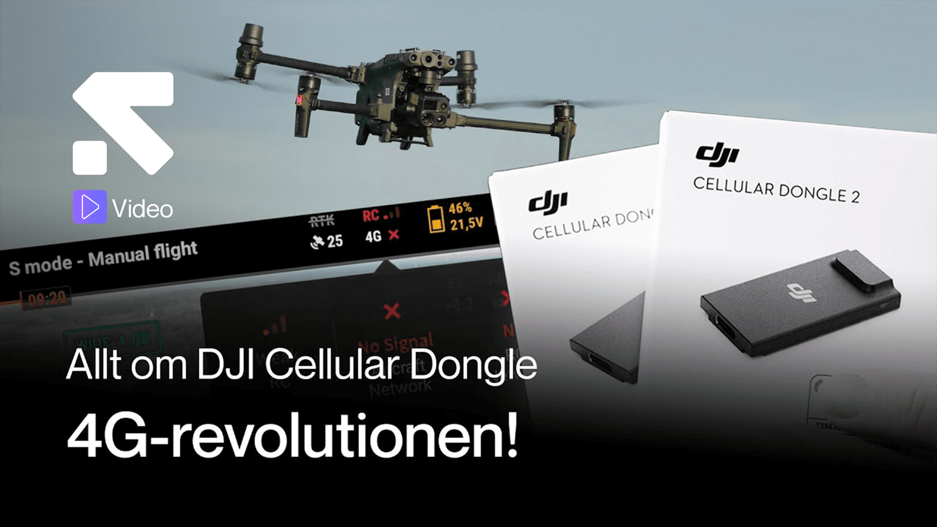 Hur långt bort kan man flyga med en drönare? - Allt om DJI Cellular!
